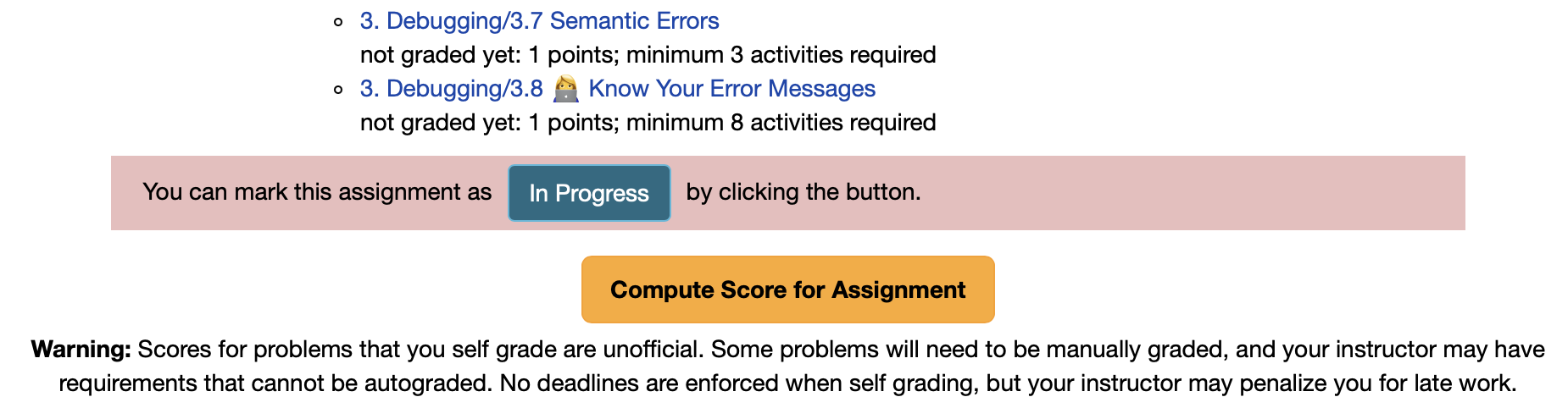 Progress tools
